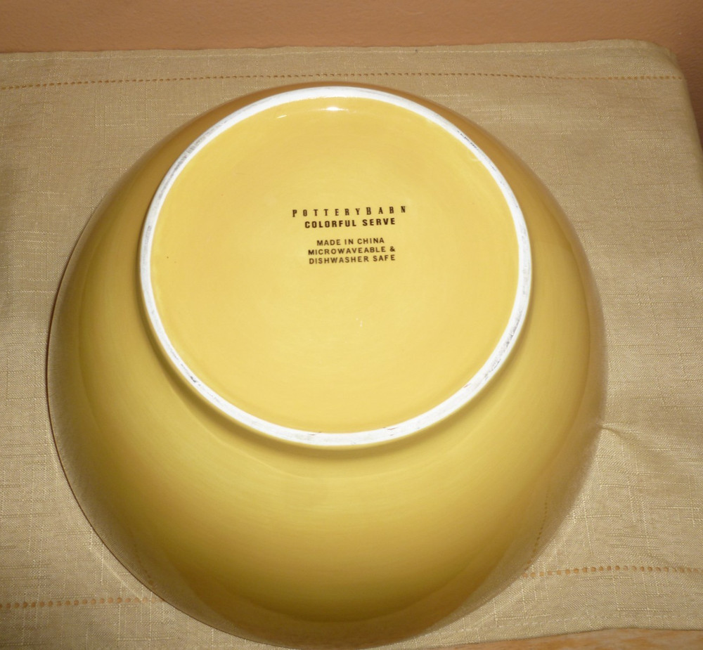 Pottery Barn Mixing Bowls Colorful Serve 4 Pc Nesting - EUC