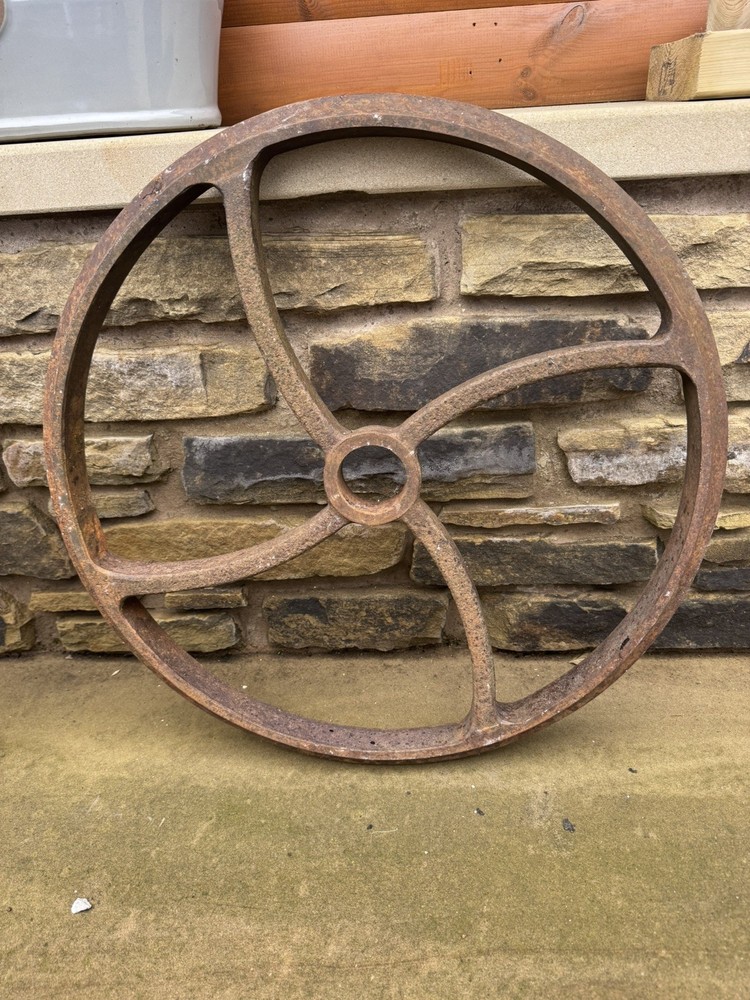 Vintage Original Cast Iron Wheel