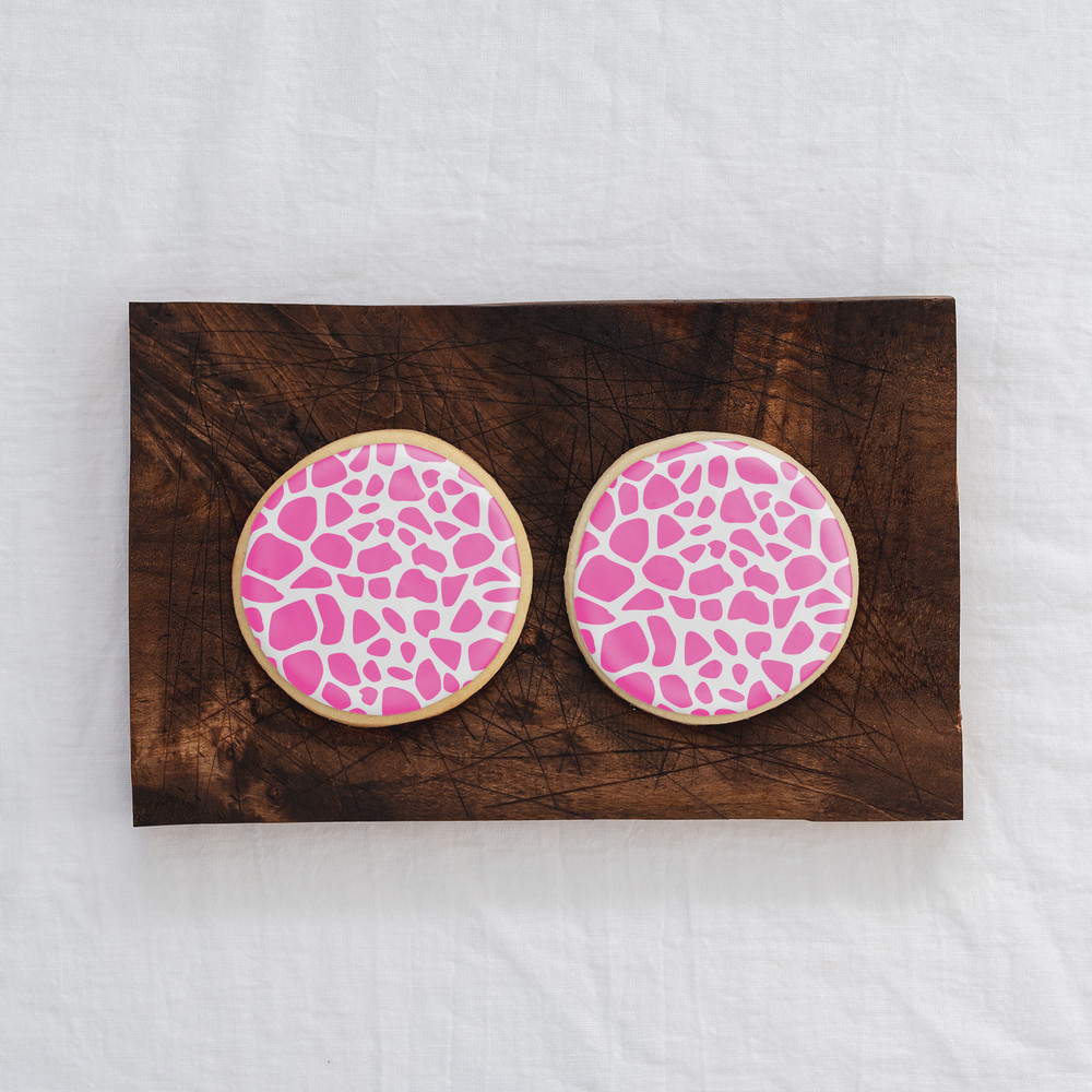 Giraffe Cookie Stencil - Durable & Reusable Mylar Stencils