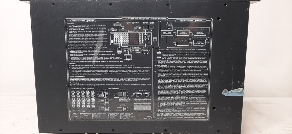 Extron ISS 408 Integration Seamless Switcher 8-Input 60-423-01
