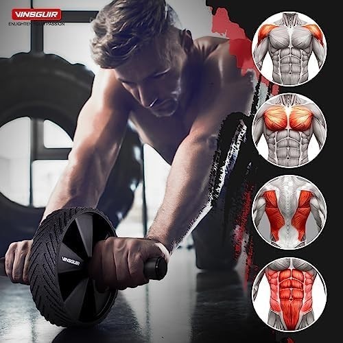 Ab Roller Wheel - Ab Workout Equipment for Abdominal & Core Strength Training...