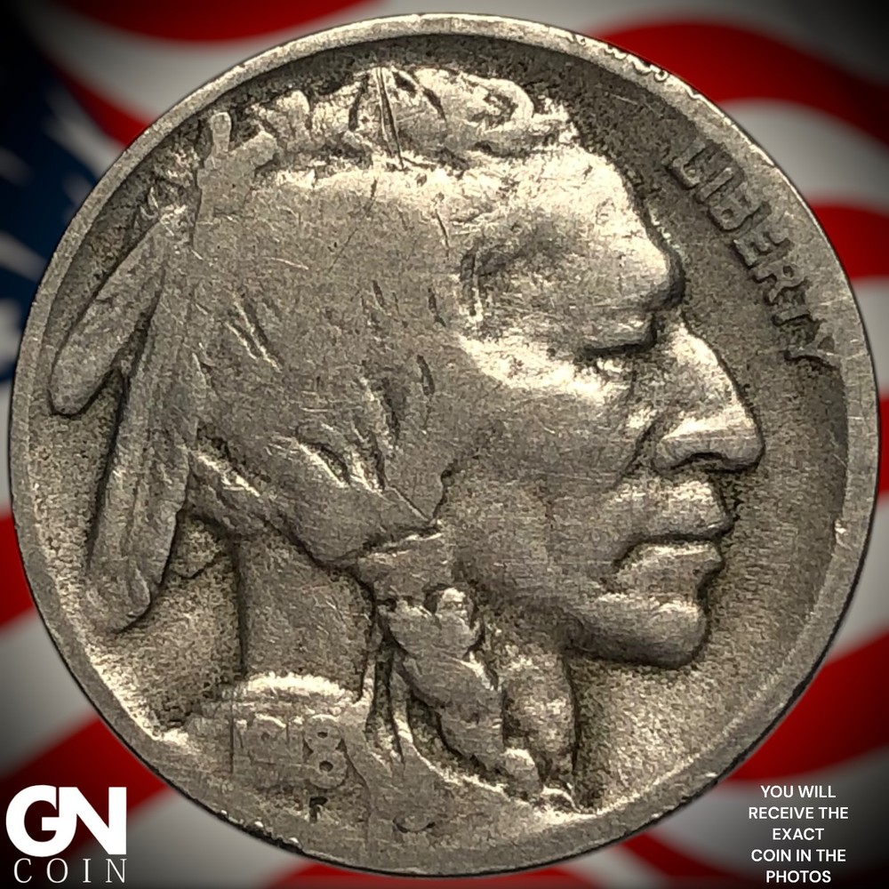 1918 D Buffalo Nickel Y9645