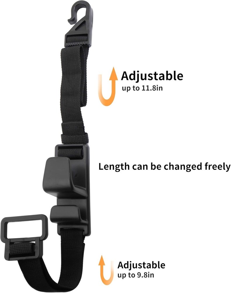 4-Pack Headrest Hooks for Car Universal Interior Auto Vehicle Back Front Seat...