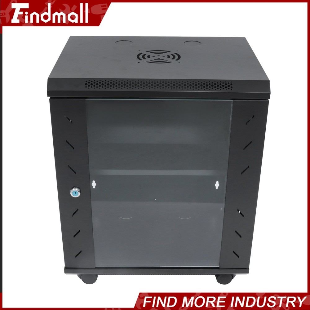 Findmall 12U Wall Mount Network Server Rack Cabinet Enclosure 15.5'' Deep