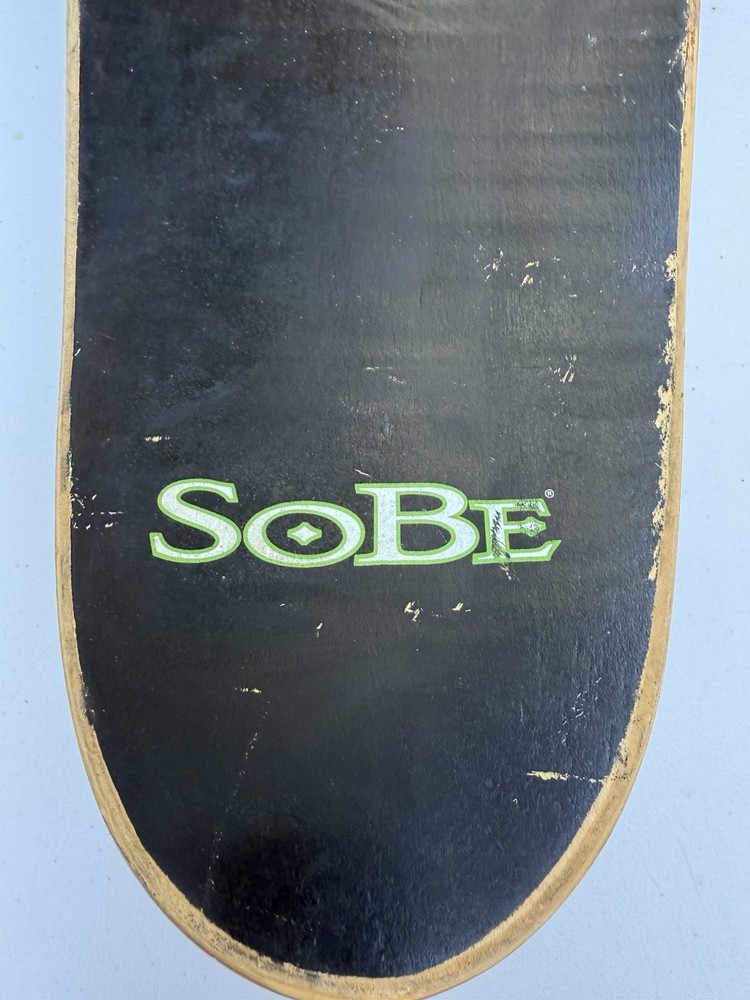 SoBe Drinks Dregs Complete Longboard with Bright Green Skateboard Wheels