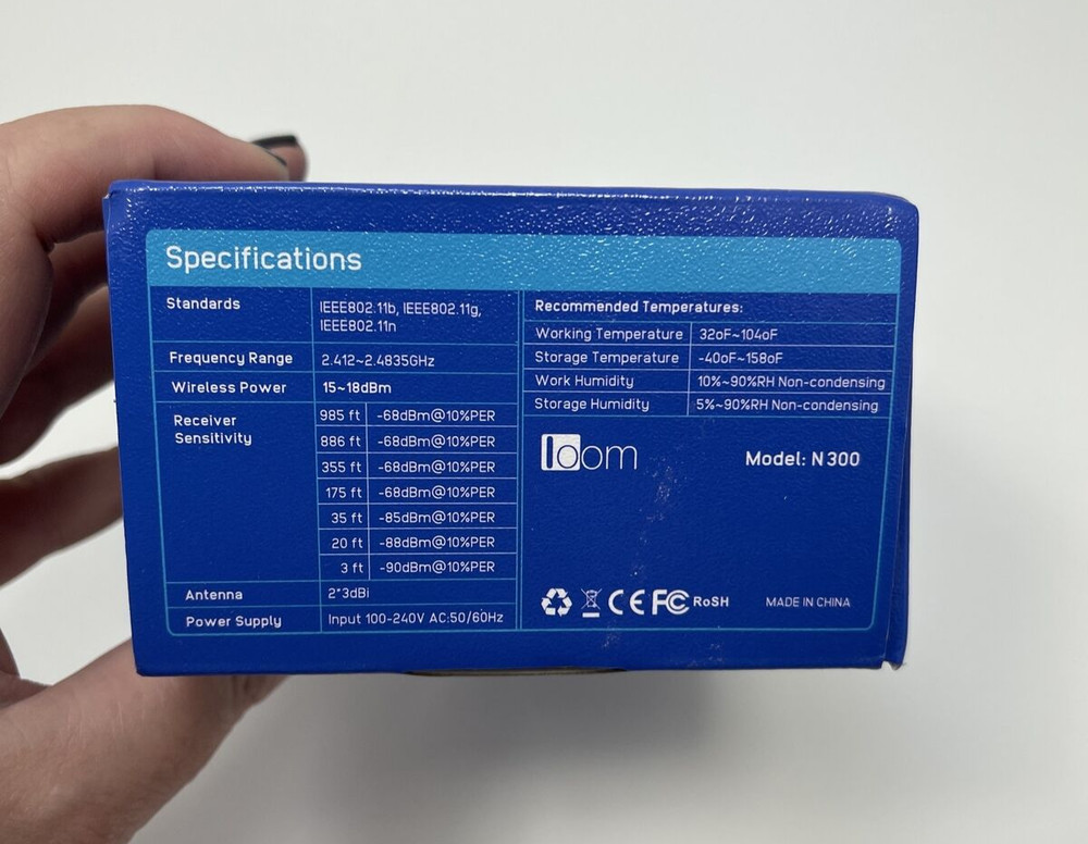 WIFI RANGE EXTENDER up to 300 Mbps