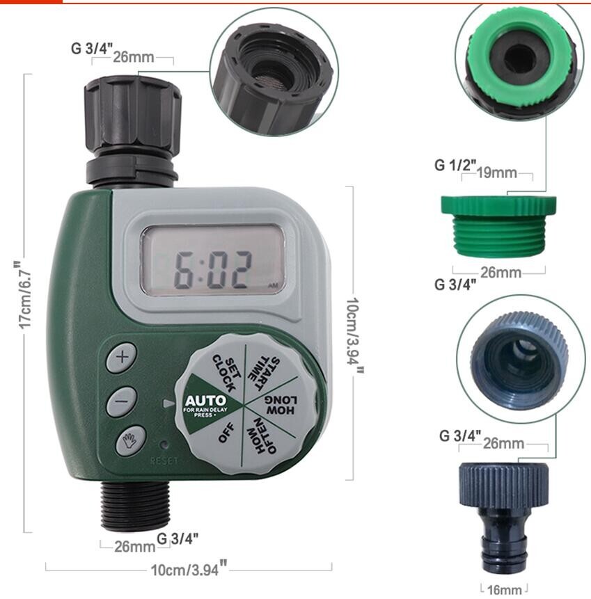 Garden Hose Timer Automatic Electronic Sprinkler Timer for Home Garden