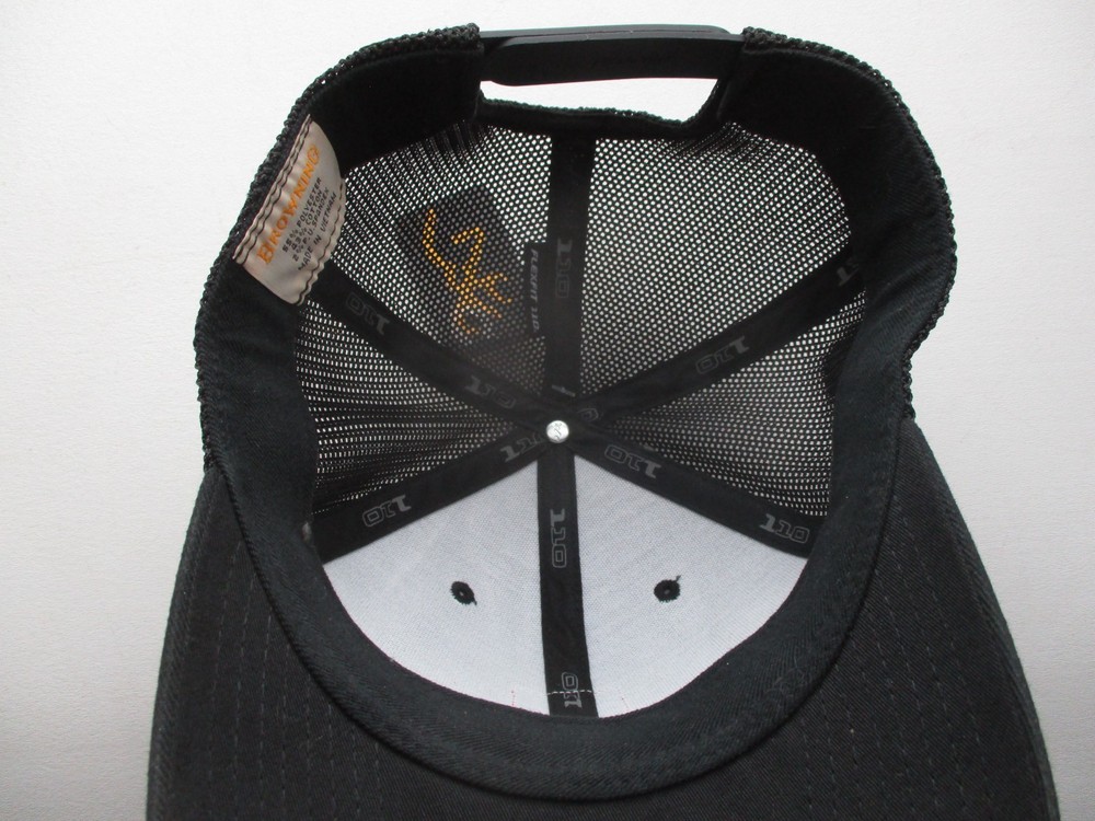Browning Snapback, Flex Fit, 110 Snap Closure, Mid Profile, Black adjustable