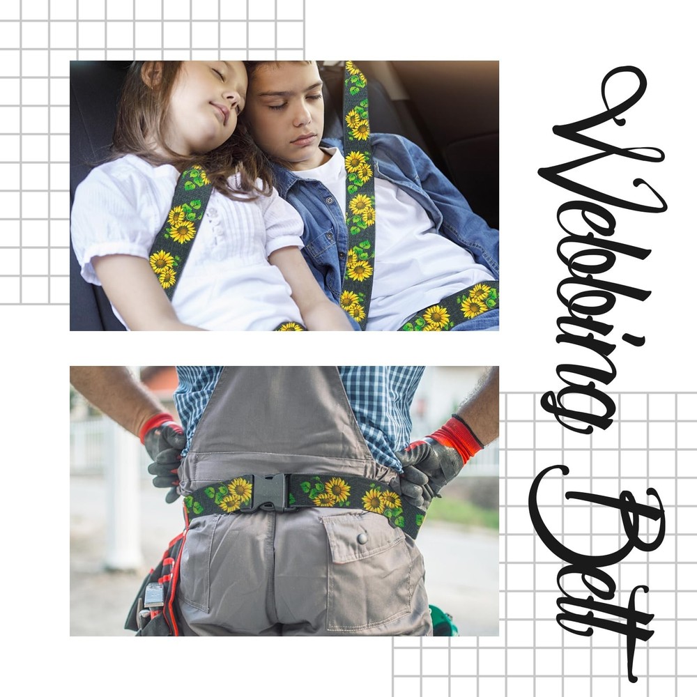 1.5 inch Patterned Nylon Webbing Belt Webbing Straps Purse Straps Backpack St...