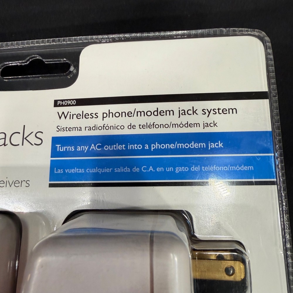 Philips Wireless Modem Jack Sys. PH0900 Turn AC Outlets into Phone Jacks Sealed!