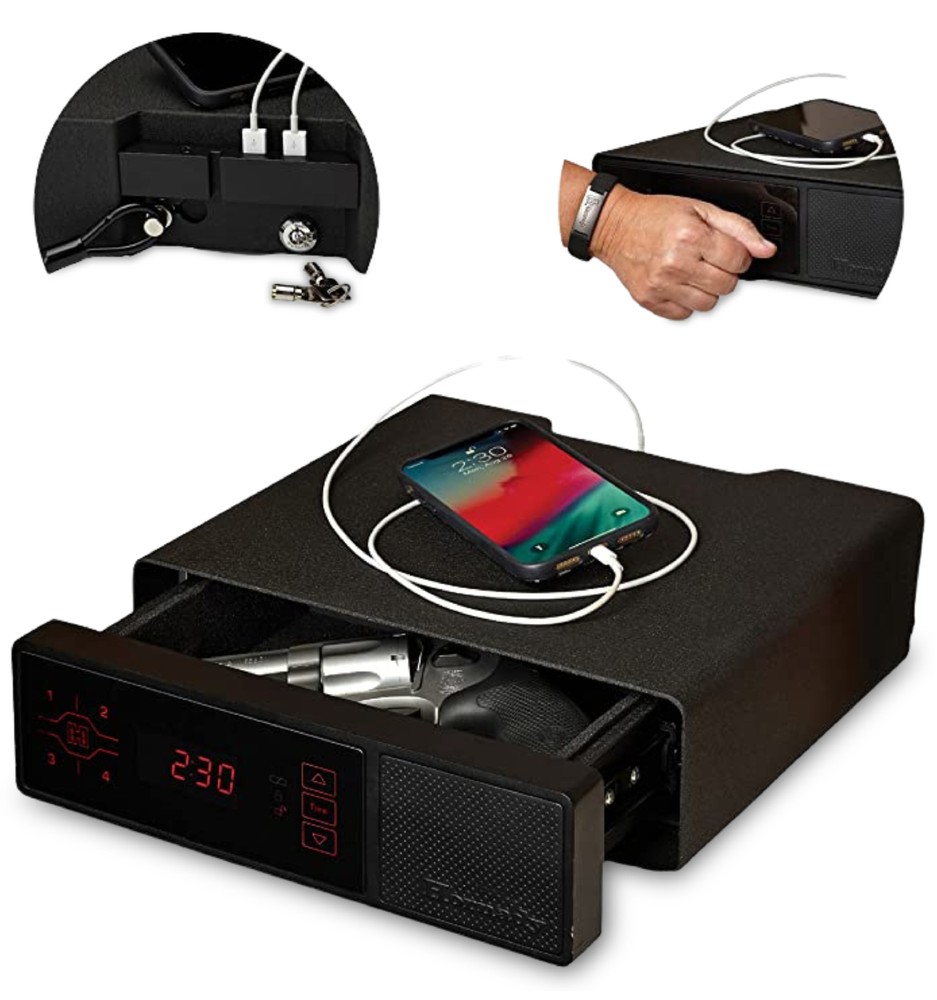 Hornady Rapid Safe Night Guard – Nightstand Gun Safe with RFID Reader