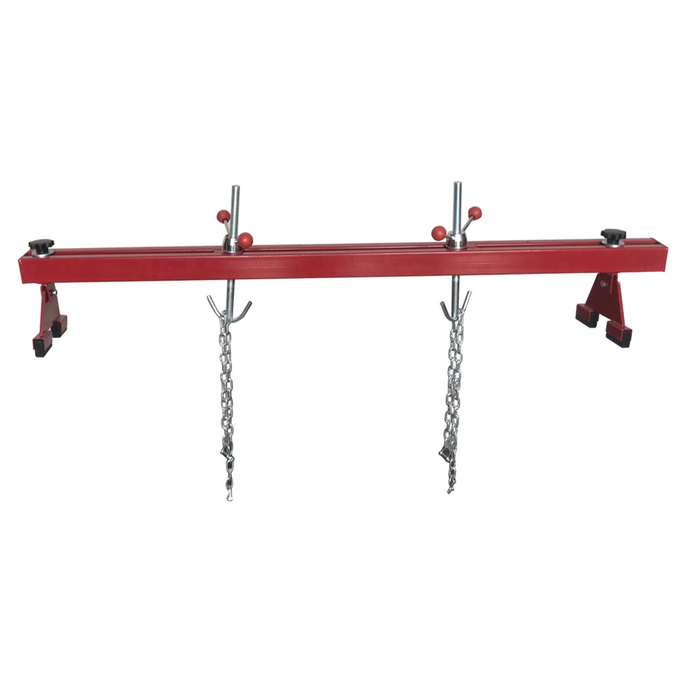 Engine Support Bar Engine Load Leveler 1100Lbs Transmission w/Dual Hook Red