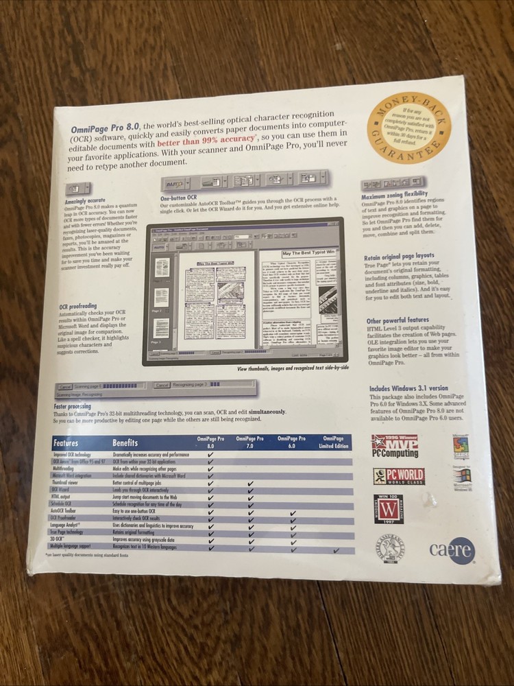 Vintage Caere OmniForm Pro 8.0- Sealed Box