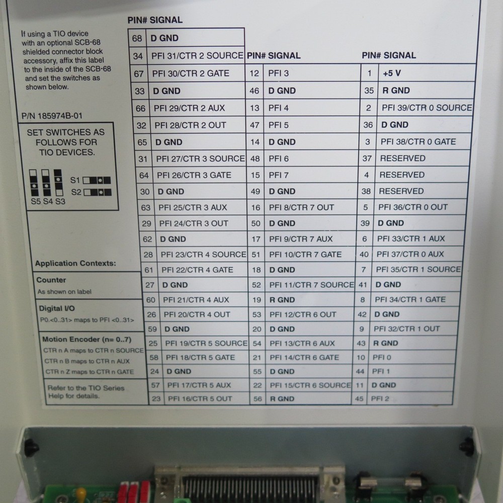 R201546 National Instruments SCB-68 Shielded Connection Box