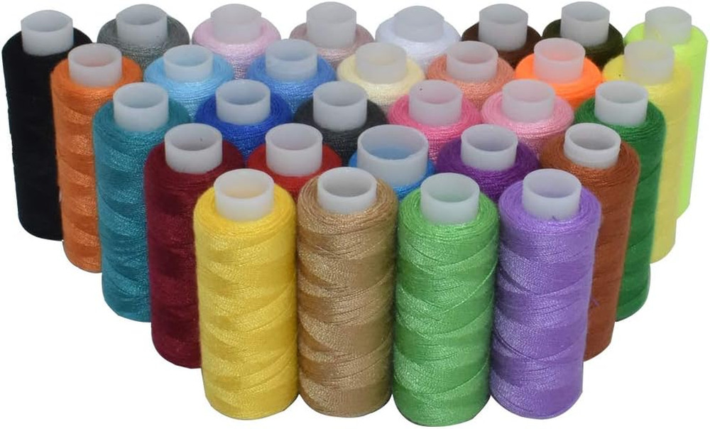 Sewing Threads Kits Polyester 30 Spool 250 Yards Per Spools Hand Machine