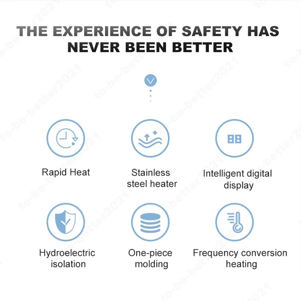 3500W Instant Electric Tankless Water Heater Under Sink Hot Shower Bath Kitchen