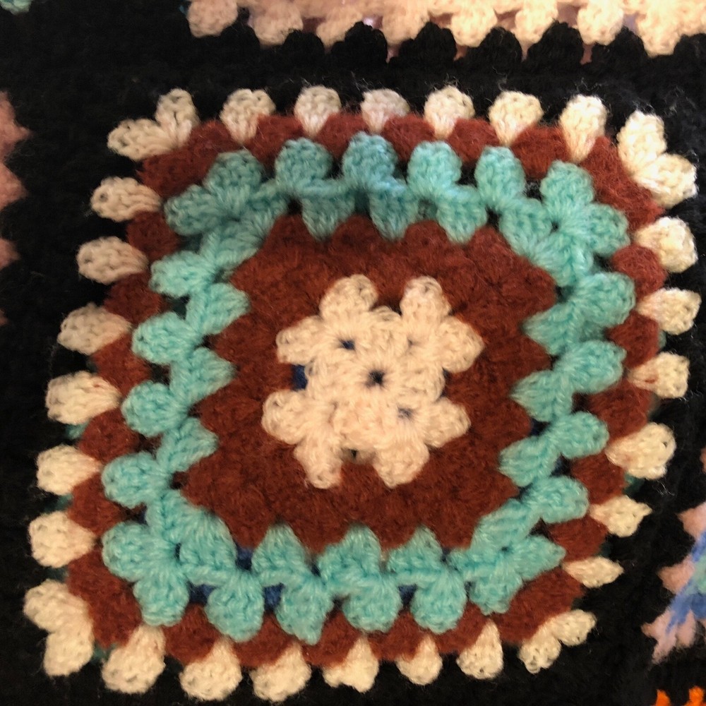 Leftovers Granny Square Blanket Pattern ( US or UK )