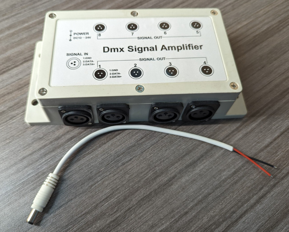 DMX 8 Channel Signal Amplifier