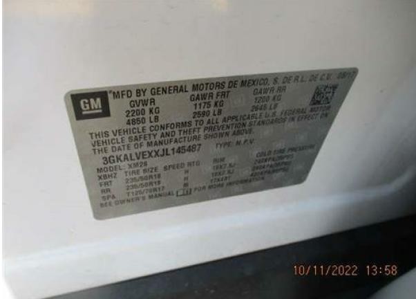 Used Wireless Device Charging System Module fits: 2018 Gmc Terrain Communication