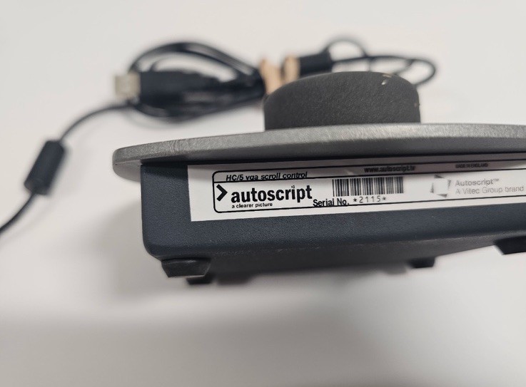 Autoscript WinPlus VGA HC/5 Desktop Hand Control 3 Button Unit With Cable Tested