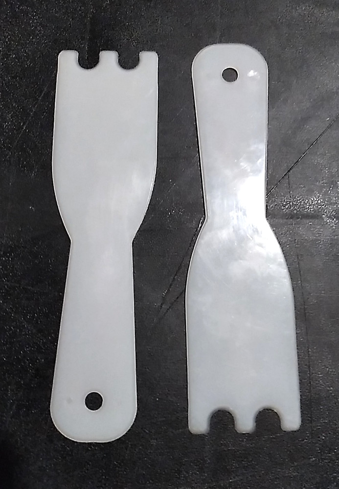 2 - George Foreman Indoor Grill Replacement Scraper Spatula`s transparent White