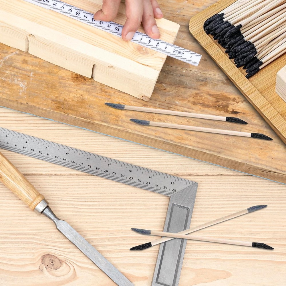 Sanding Sticks 30 Pcs, Double-Ended Sanding Tools for Wood & Plastic Models