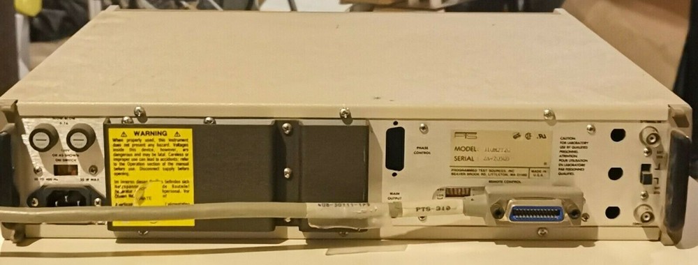 PTS 310 FREQUENCY SYNTHESIZER