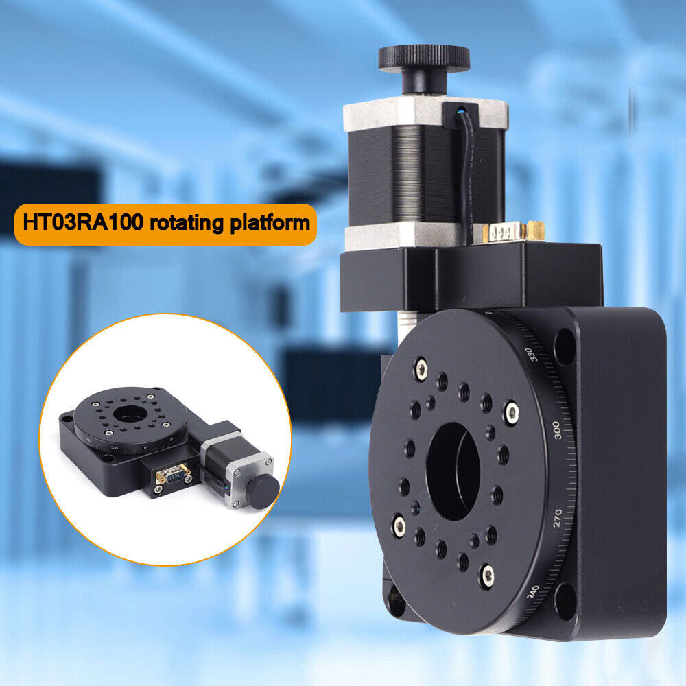 Electric Motorized Rotation Platform - Precision Optical Rotary Stage 100mm