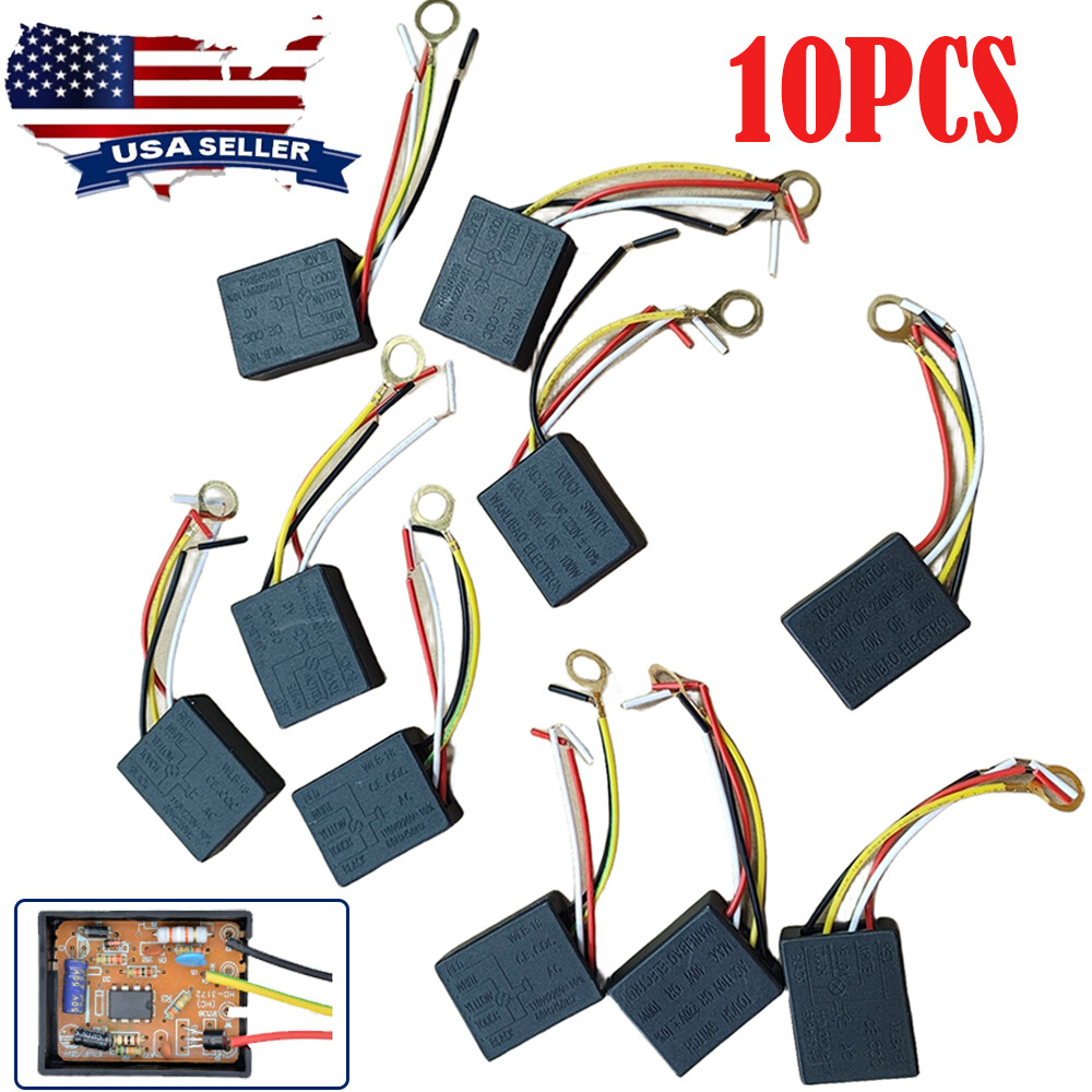 10 X 220V 3 Way Touch Sensor Switch Desk light Parts Touch Control Sensor Dimmer