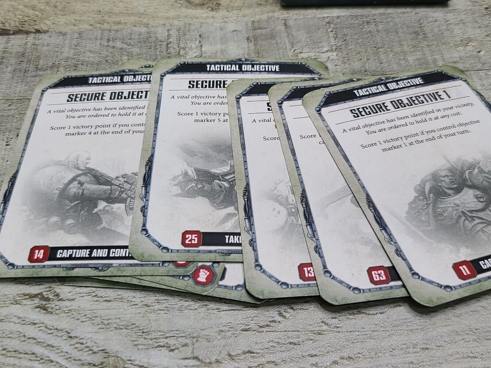 36 Warhammer Tactical Objectives Cards