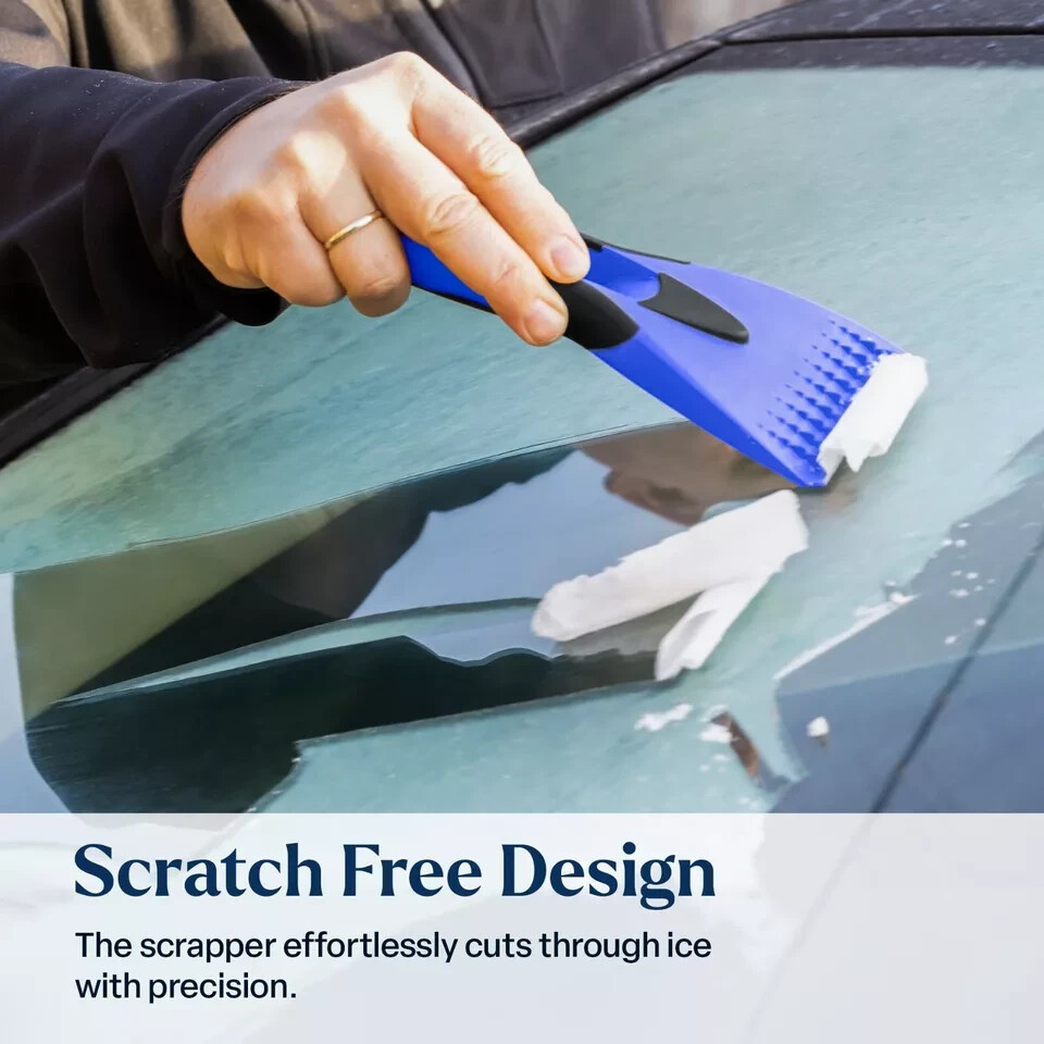 Sturdy De-Icer Scraper for Car Windscreen Snow Frost Free Windshield Winter