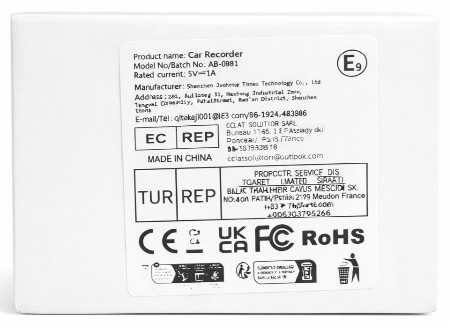 Car Dash Cam 1080P HD DVR