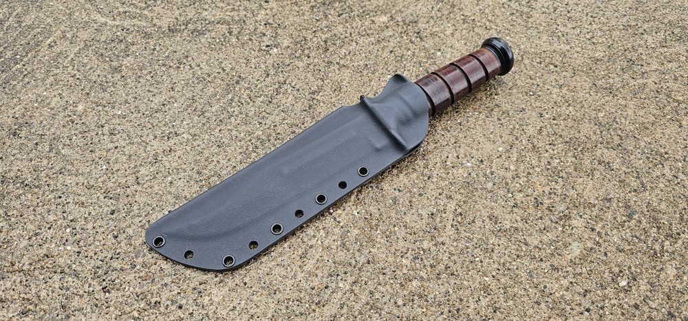 KA-BAR "USMC" kydex sheath, TACO style Sheath (BK)