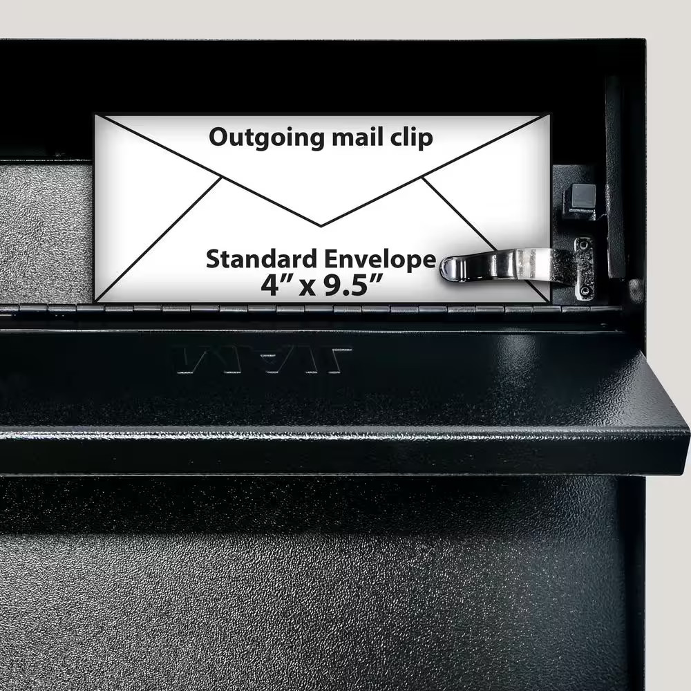 Metro Locking Wall-Mount Mailbox with High Security Reinforced Patented Locking
