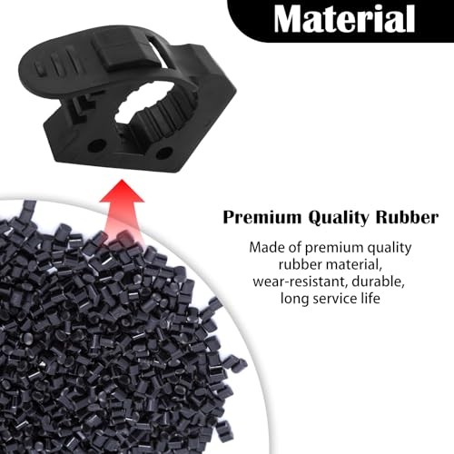 4PCS Quick Release Clamp—Adjustable Rubber Clamp for Shovel Holder & Molle