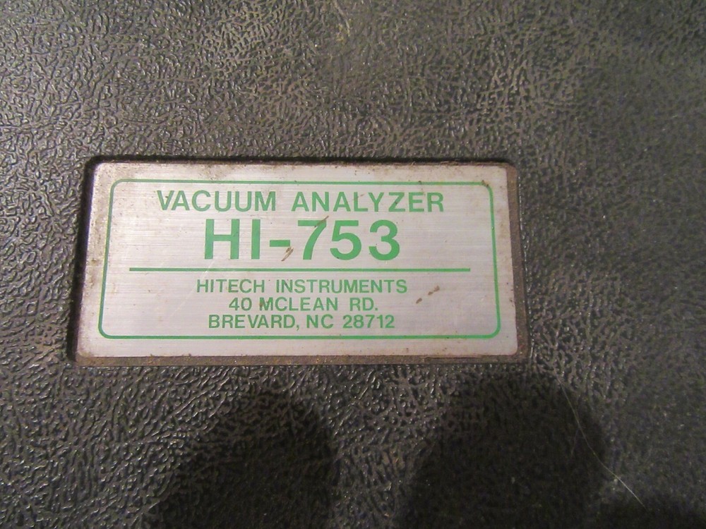 hitech instruments vacuum analyzer