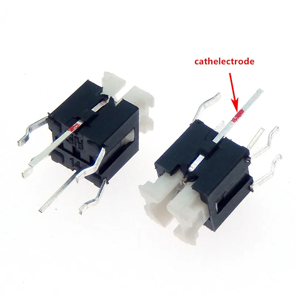 LED Illuminated Switch Momentary Push Button Tactile SPST Micro PCB 6 x 6 x 7mm