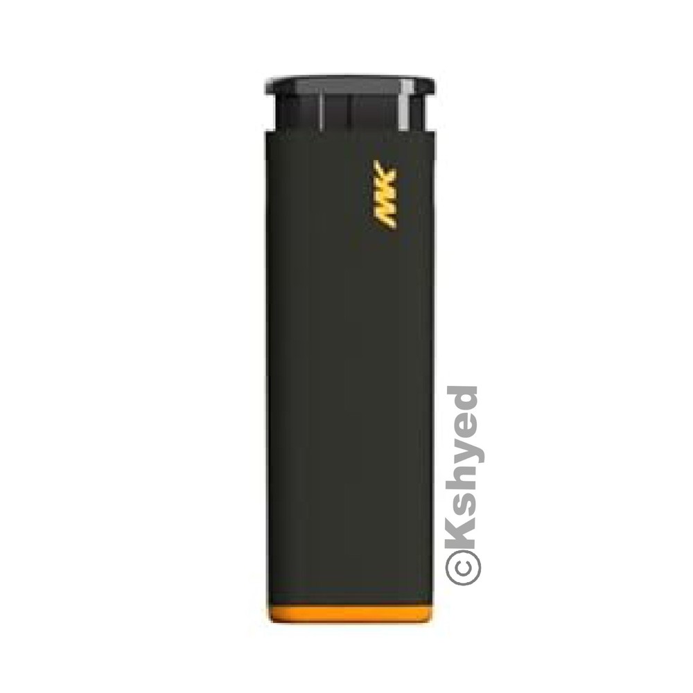 MK Jet Black Lighter, Striking Design Windproof Butane Refillable Lighter (7 Pk)