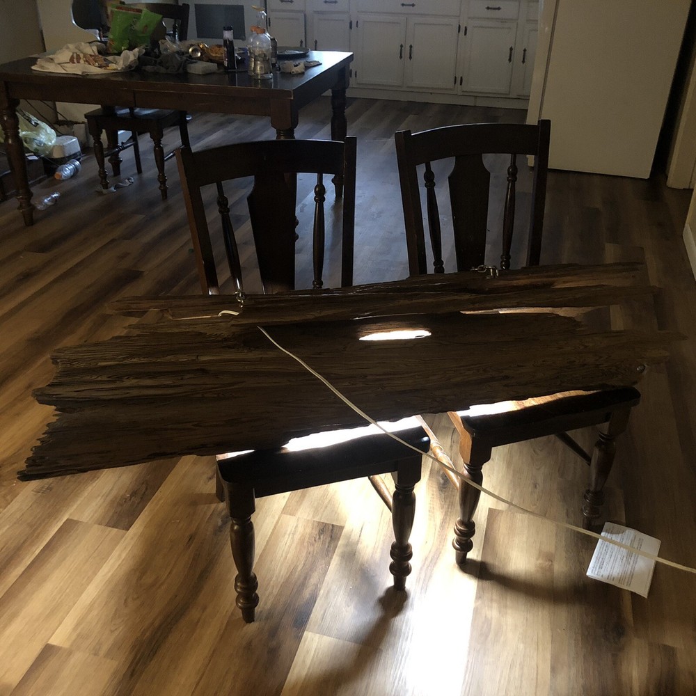 Cypress Log Hollow With Light For Pool Table Or Dinner Table Etc.