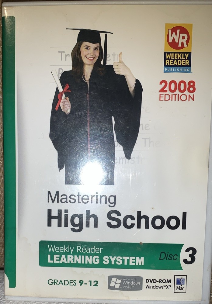 Mastering Middle & High School Weekly Reader Learning 2008 DVD-ROM Lot Discs 1-3