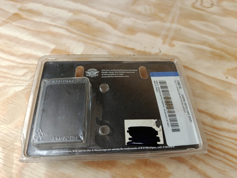 Genuine Harley Davidson Chrome Switch Caps 71500110