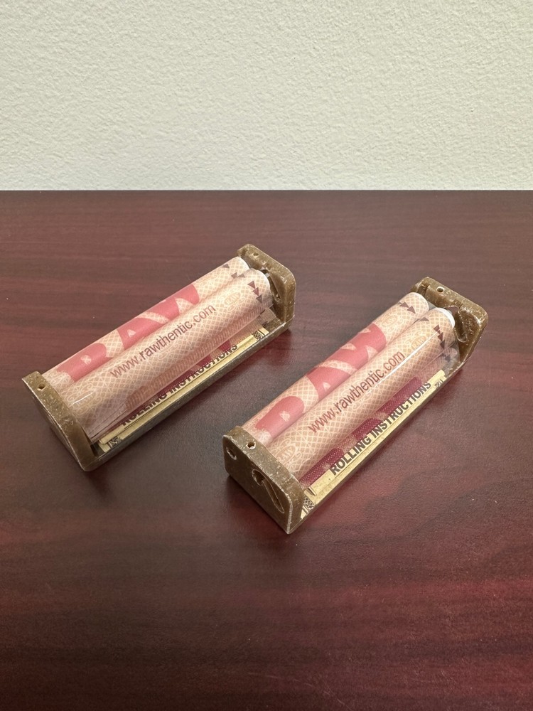 RAW Classic 79mm Cigarette Rolling Machine -2 Packs Rollers -NEW
