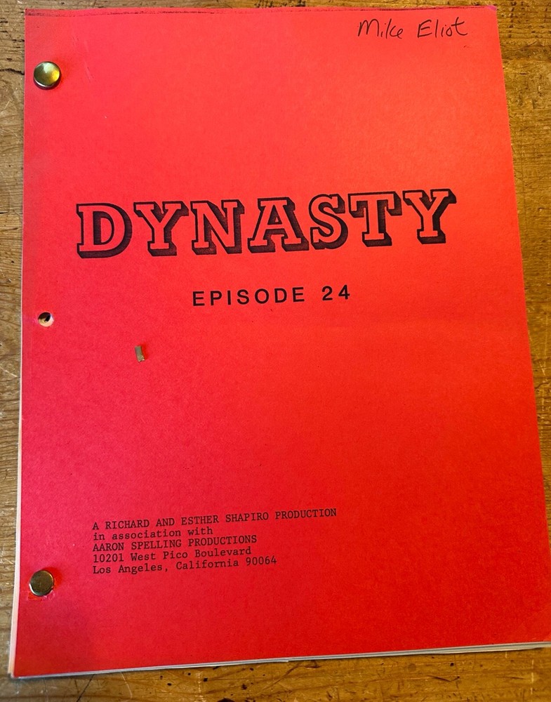 DYNASTY TV SHOW SCRIPT EPISODE EPISODE 24FINAL DRAFT