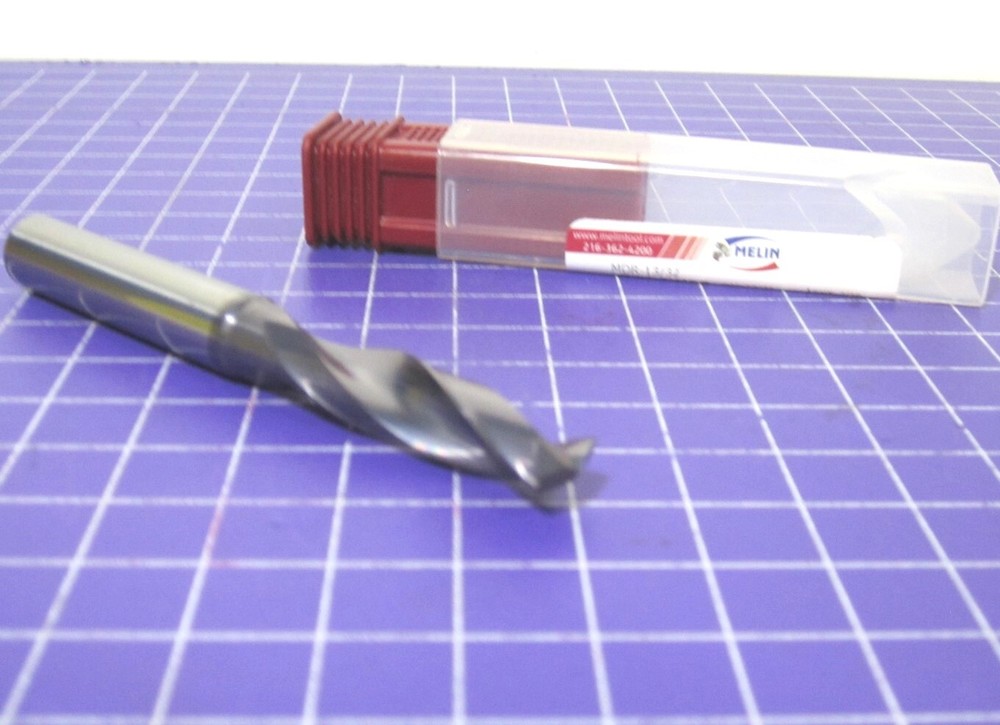 Melin Tool (19799) 13/32" Solid Carbide 140° Screw Machine Length Drill Bit