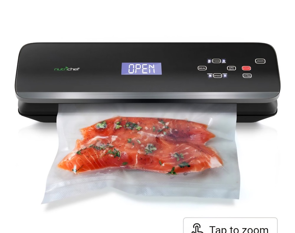 NutriChef PKVS40BK Automatic Vacuum Sealer w/Digital Button Controls New