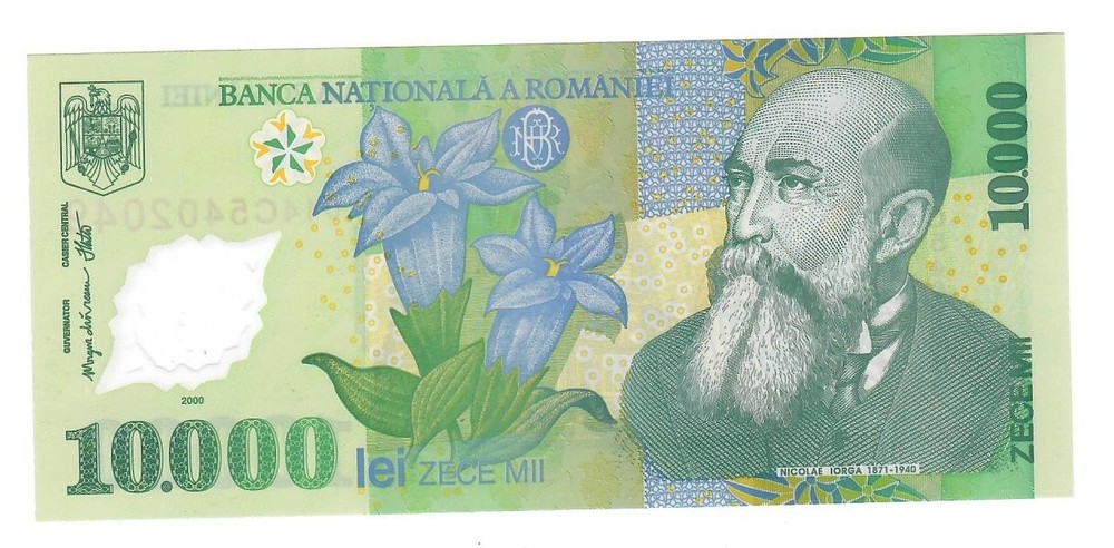 Romania 10000 Lei 2000 P 112 Polymer UNC