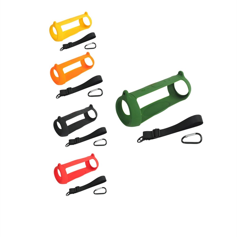 Multi-Color Silicone Cover Pad With Strap For JBL Charge 5 Bluetooth Speaker/