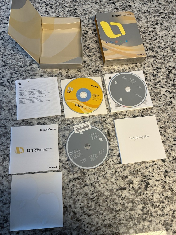 Microsoft Office:mac 2008 (Complete Box Set w/ Product Key)