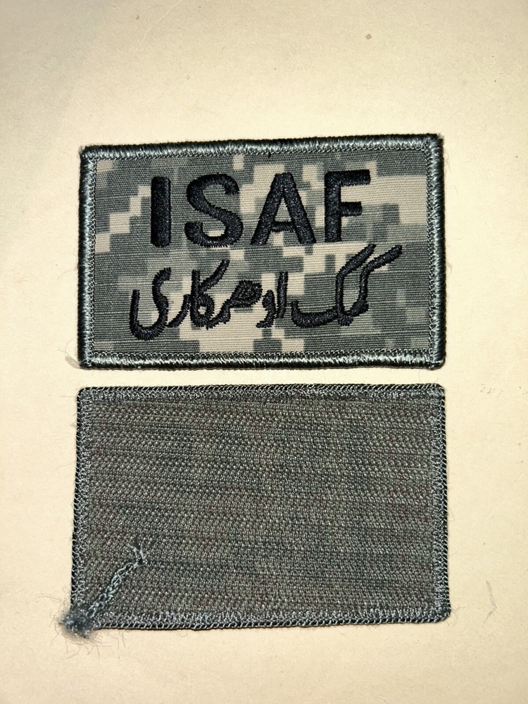 U.S. ARMY I.S.A.F. COMMAND (AFGHANISTAN) / ACU UNIT PATCH [HOOK/LOOP REVERSE]