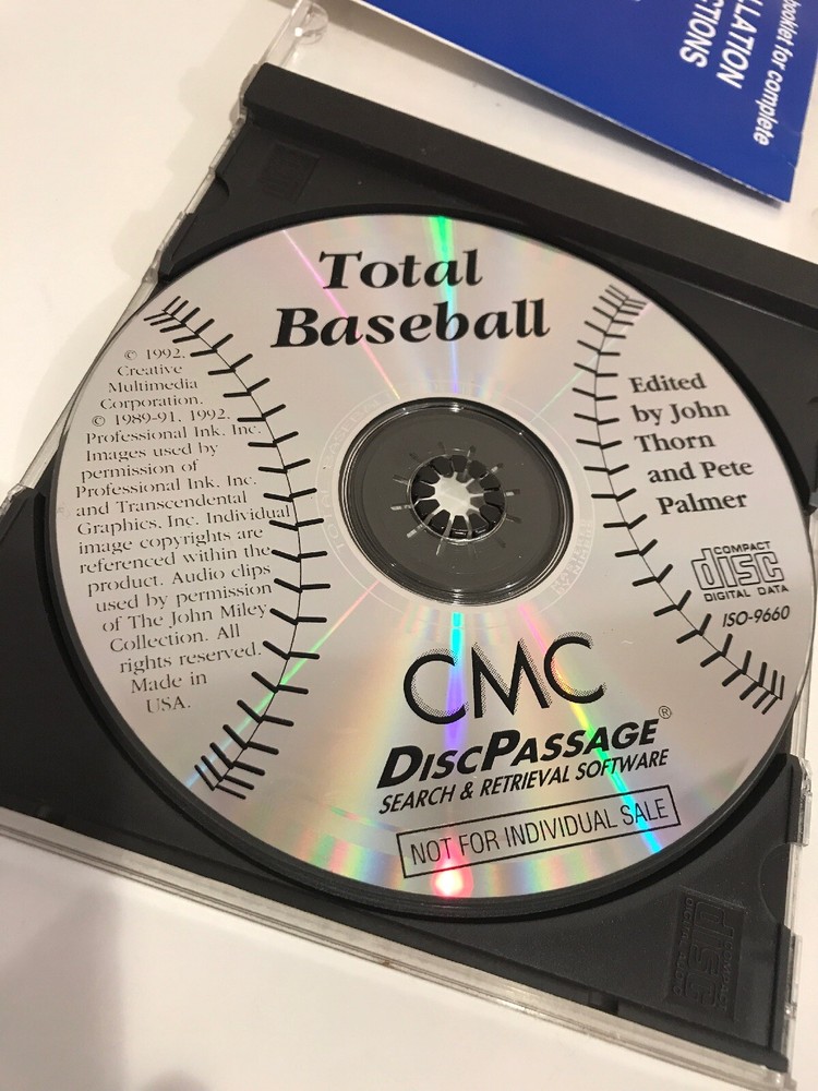 Total Baseball-The Most comprehensive Baseball Reference ever Complied, Cd Rom